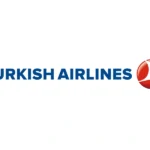 Turkish Airlines ავიაკომპანიის ოფიციალური ლოგო თეთრ ფონზე