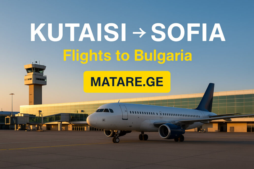 ქუთაისი სოფიის ავიაბილეთები — იაფი ფრენები ბულგარეთში matare.ge-ზე
