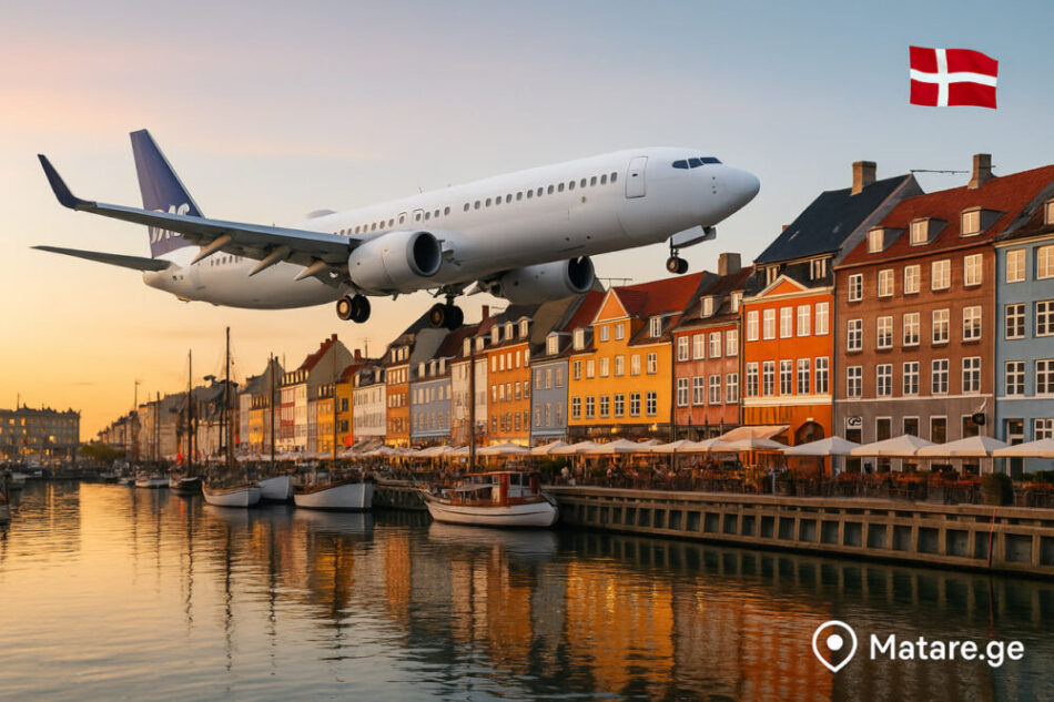 ავიაბილეთები ქუთაისიდან კოპენჰაგენში — იაფი ფრენები დანიის დედაქალაქში Matare.ge-ზე