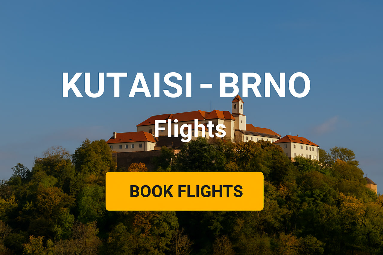 ავიაბილეთები ქუთაისიდან ბრნოში — იაფი ფრენები საქართველოსა და ჩეხეთს შორის Matare.ge-ზე