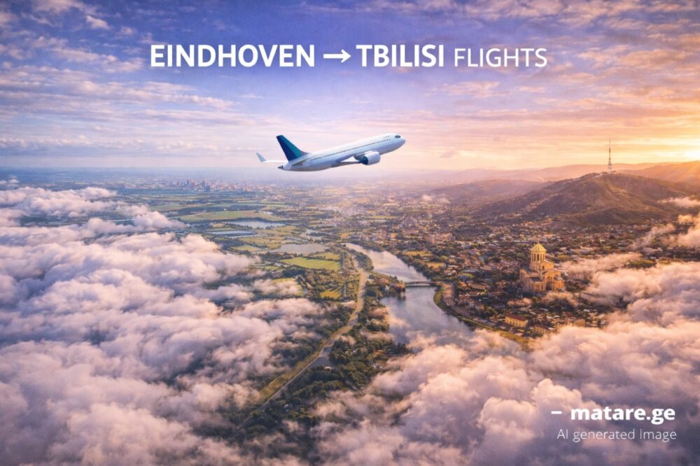 ეინდჰოვენი თბილისი ავიაბილეთები ფრენები ეინდჰოვენიდან თბილისში