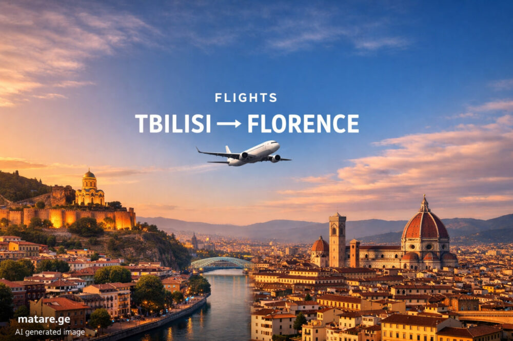 თბილისიდან ფლორენციაში ავიაბილეთები — ფრენები თბილისიდან იტალიის ფლორენციის მიმართულებით