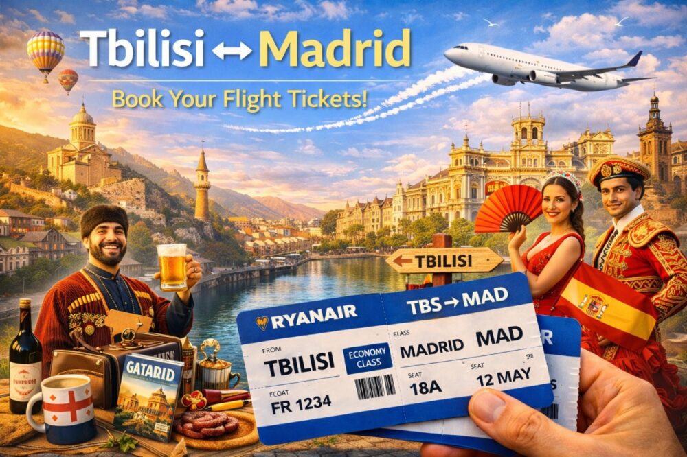თბილისი მადრიდი ავიაბილეთები — ფრენები ესპანეთის მიმართულებით
