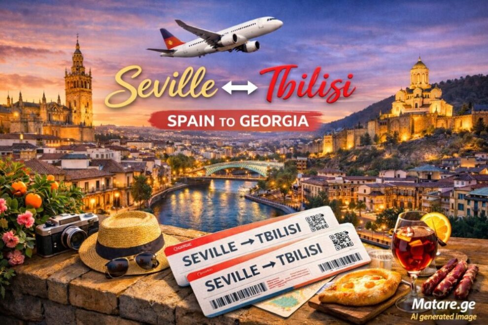 სევილია თბილისი ავიაბილეთები — ფრენები ესპანეთიდან საქართველოში