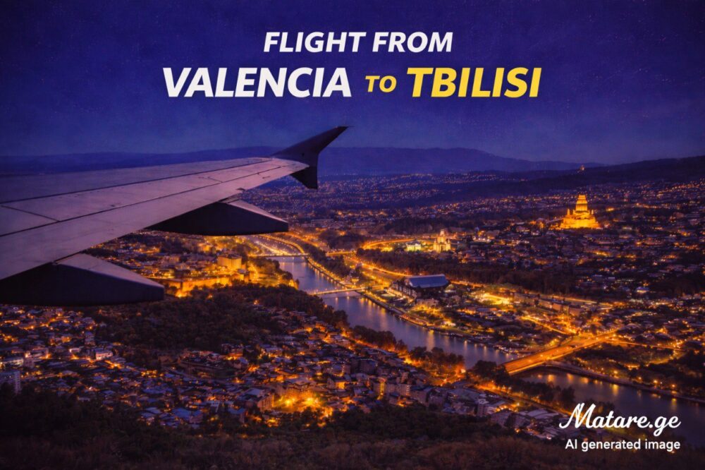 ვალენსია თბილისი ავიაბილეთები — ფრენები ესპანეთიდან საქართველოში