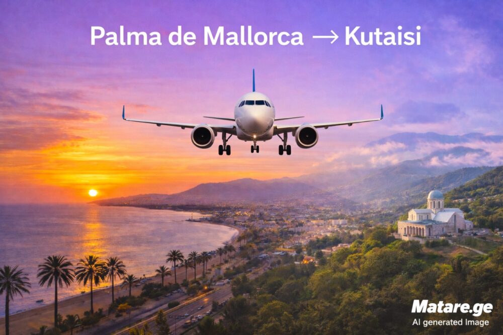 პალმა დე მაიორკა ქუთაისი ავიაბილეთები — ფრენები ესპანეთის კუნძულიდან საქართველოში