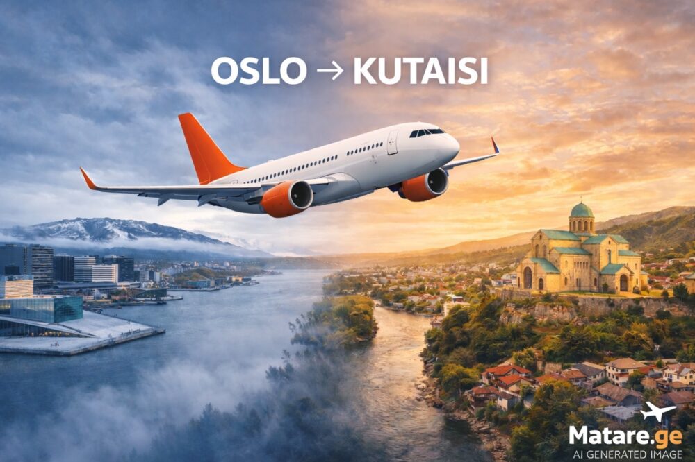 ქუთაისი ოსლო ავიაბილეთები ფრენები ქუთაისიდან ოსლოში