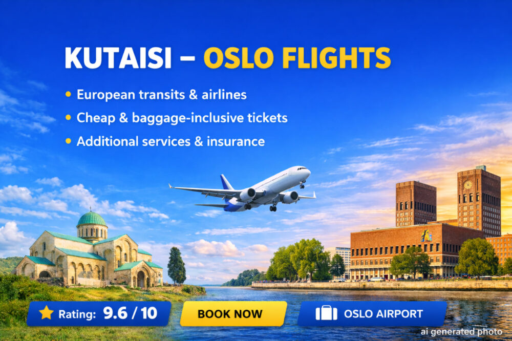 ქუთაისი ოსლო ავიაბილეთები ფრენები ქუთაისიდან ოსლოში